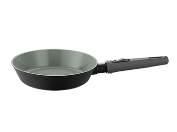 OPEN FRY PAN W/DETACHABLE HANDLE