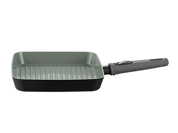 OPEN FRY PAN W/DETACHABLE HANDLE