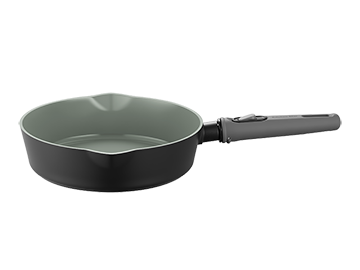 OPEN FRY PAN W/DETACHABLE HANDLE