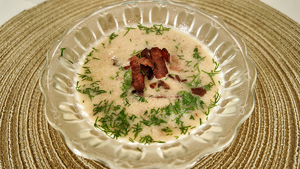 Cheese, Bacon and Potato Thick Soup